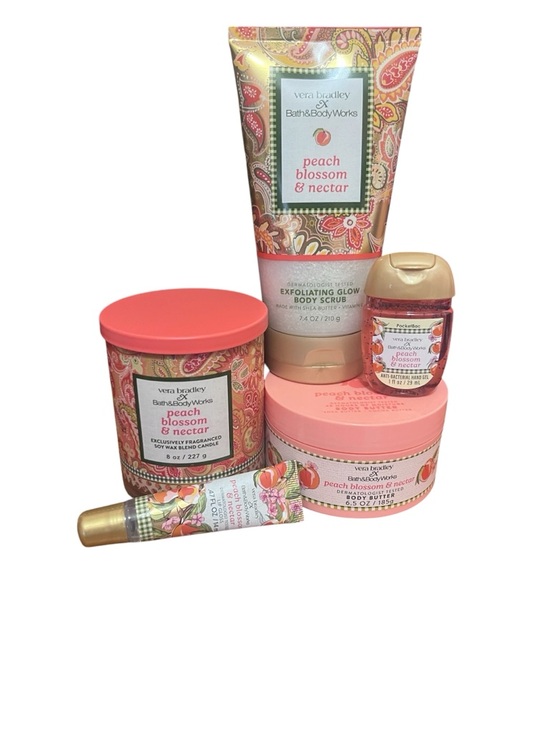Bath & Body Works Other - Vera Bradley x Bath & Body Works Peach Blossom & Nectar 5 Pc Bundle NWT